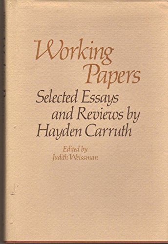 Working Papers: Selected Reviews and Essays