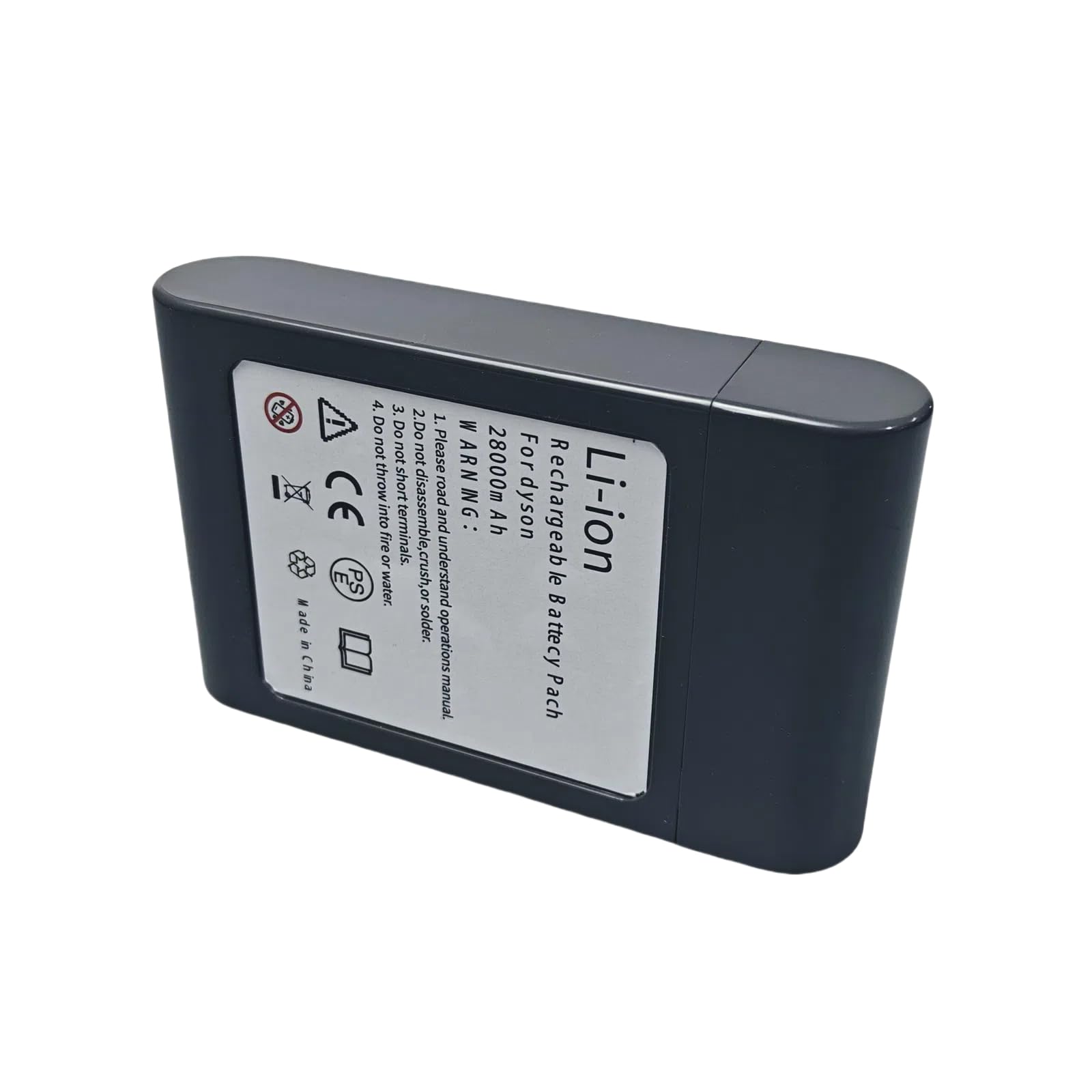 28000 mAh, 22,2 V, Ersatzakku, kompatibel mit Dyson DC31, DC31B, DC35, DC44, DC45, Handstaubsauger, 1 Stück