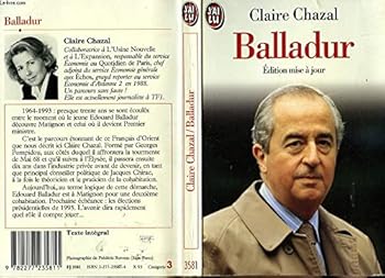 Paperback Edouard balladur: - EDITION MISE A JOUR (DOCUMENTS) [French] Book