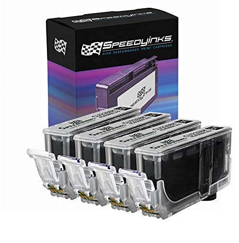 Speedy Inks Compatible Inkjet Cartridge W/ Chip Replacement For Canon Cli-226 (Dye Black, 4-Pack) #TOP28