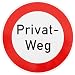 Produktbild ORIGINAL Verkehrsschild 250 PRIVAT-WEG Verkehrszeichen Schild Verbotsschild Parkverbot Haltverbot Anhaltverbot Privatbesitz Grundstück Schilder Hinweisschild Warnschild Schilder Durchfahrtsverbot