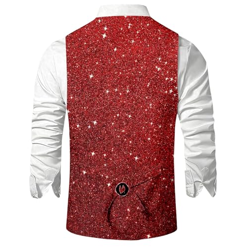 Chaleco de vestir entallado para hombre con botones elegante 5