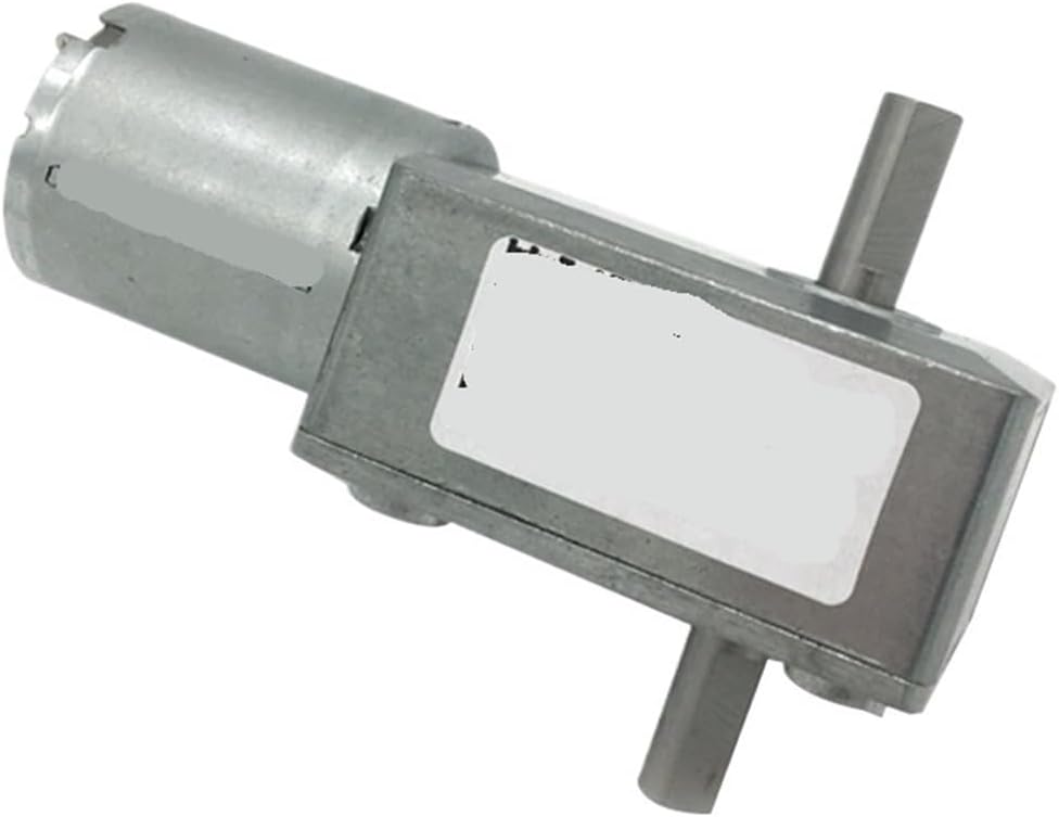 JGY370 Worm Gear Motor 12v Dual Shaft Reverse Speed Regulation self-Locking DC 6V and Motor DC 24V Suitable(24v 10rpm)