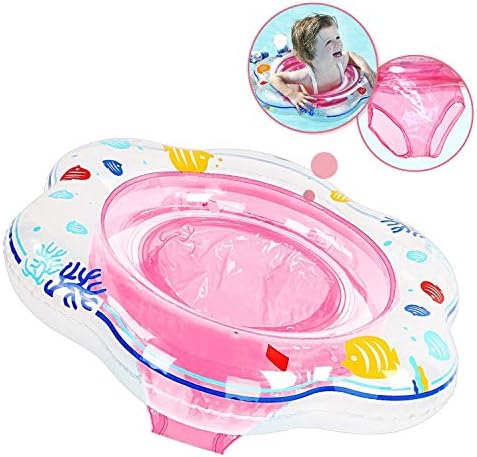 Baby Swimming Ring Float, Inflatable Baby Swim Ring with Seat with Soft PVC for Infant/Toddler 12-48 Months, Leak-Proof Swimming Pool Ring for Kids Paddling Pool (Under Adult Supervision)