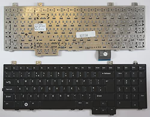 Clavier de rechange pour ordinateur portable compatible Dell Studio 17 noir
