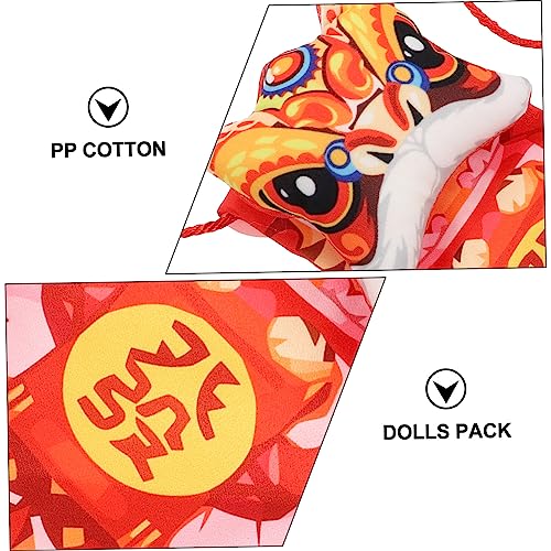 Angoily Year Cloth Red Envelope Doll Bag for Boys and Girls Crossbody Purse Strap for Chinese Year Red Packet Holder Boys and Girls-friendly Design3