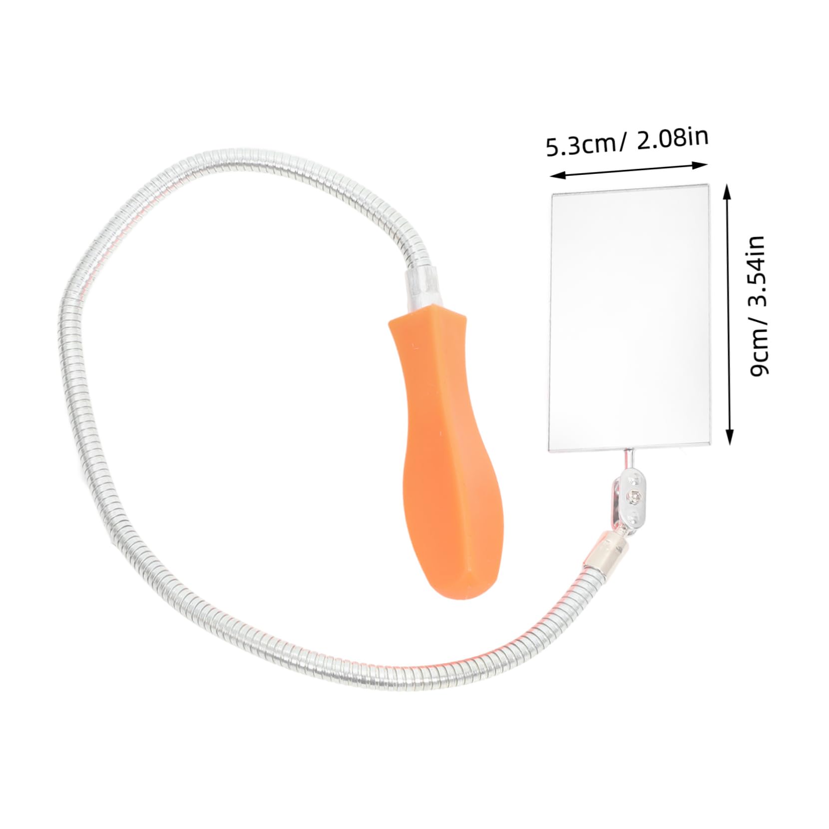 PRETYZOOM Mechanic Mirror Inspection Mirror for Extra Viewing Bendable Inspection Tool
