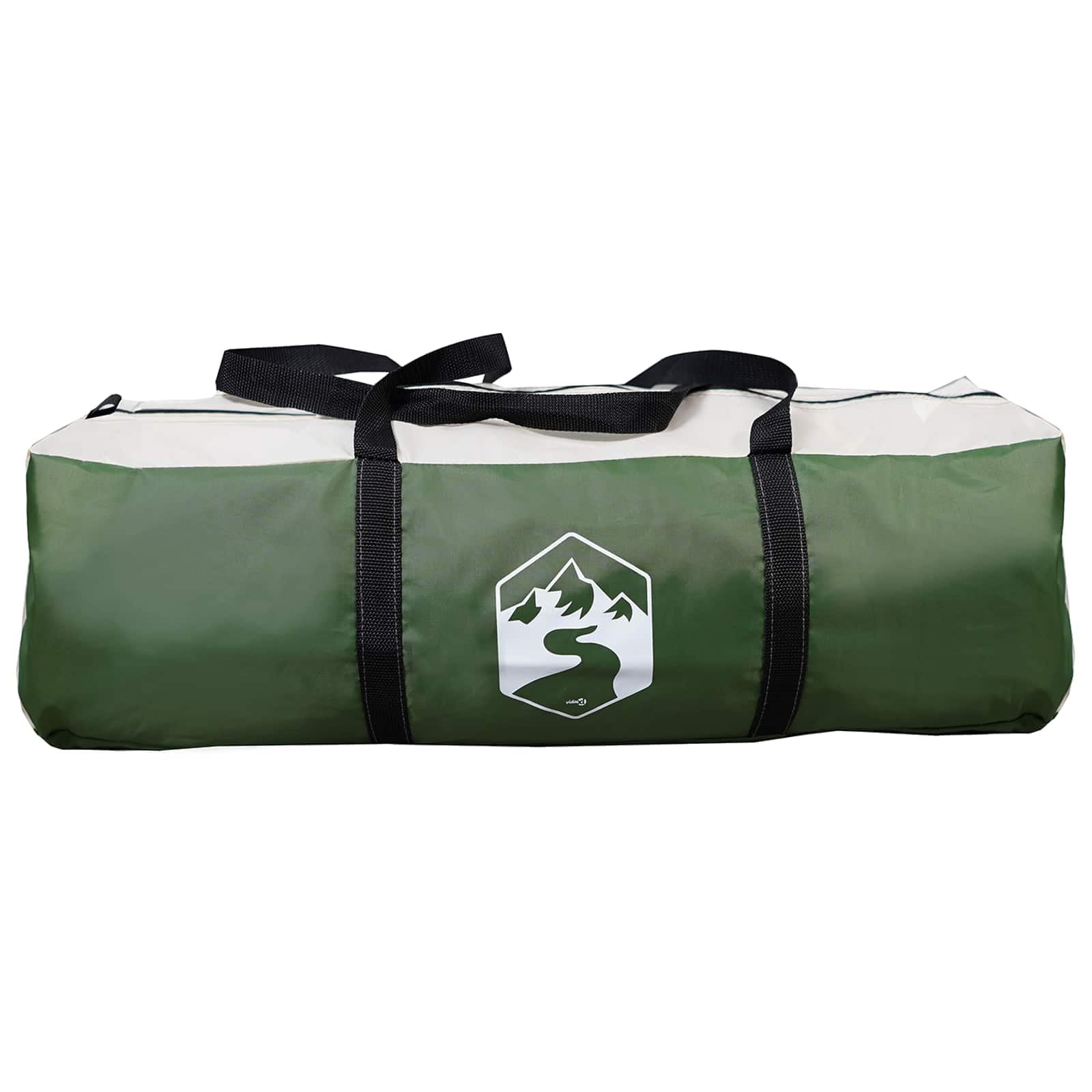Tienda de campaña familiar verde 10 personas 185T poliéster