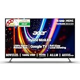 acer 189 cm (75 inches) M Series 4K Ultra HD Smart QLED Mini LED Google TV AR75UDMGR2885AT (Black)