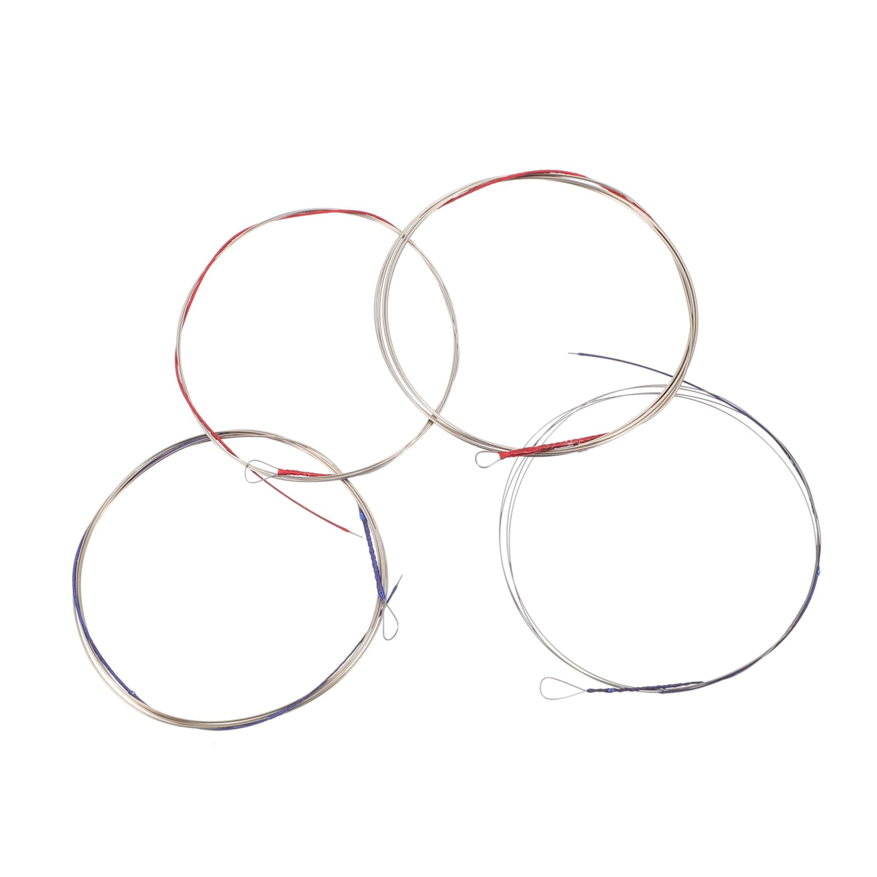 VICASKY 4pcs Chinese Pipa Strings Full Set Thread Nichrome Wire Portable Practice Strings