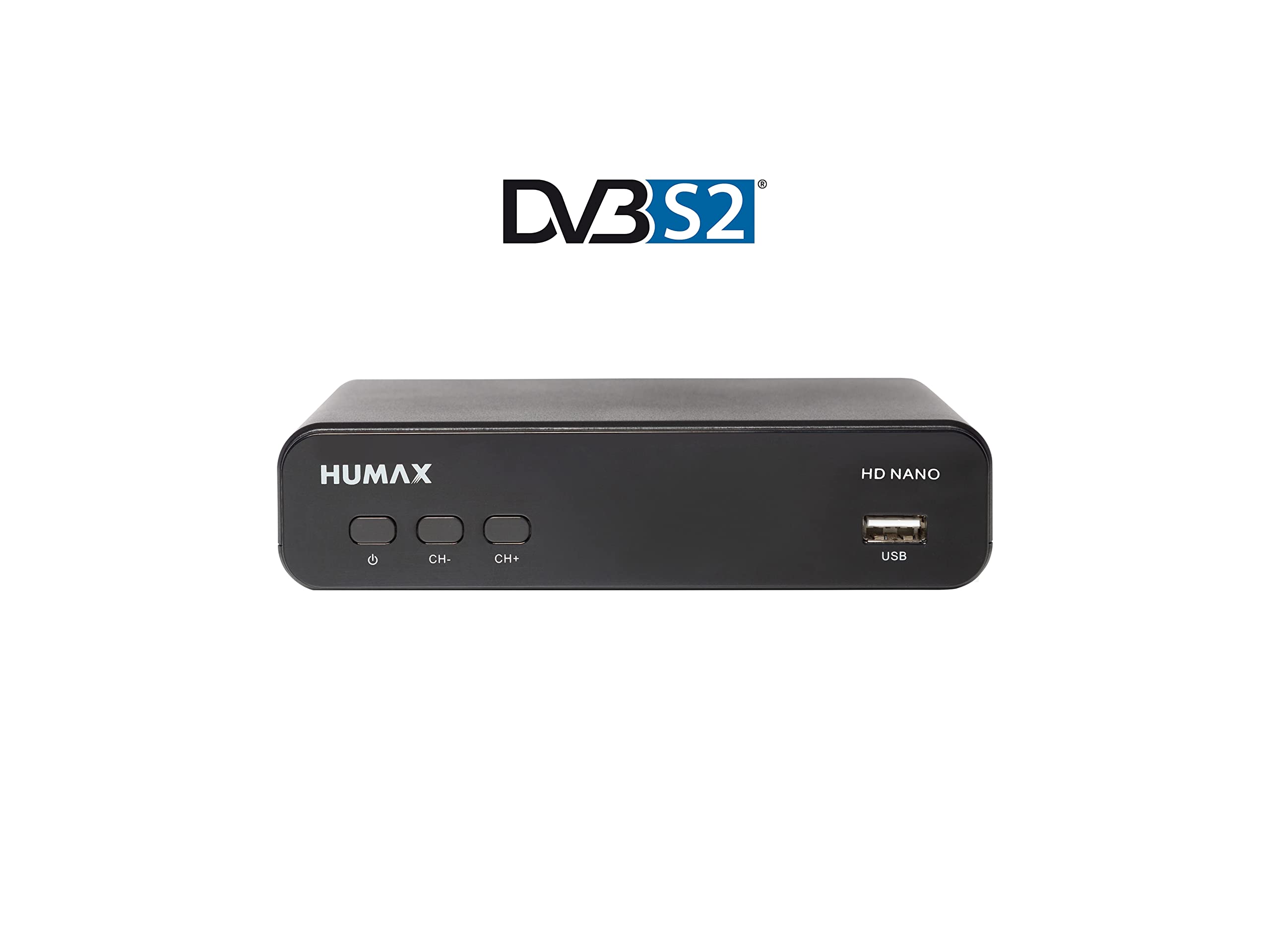 Humax HD Nano cyfrowy odbiornik satelitarny 1080p HDTV Astra fabrycznie zainstalowany HDMI, SCART, DVB-S/S2 12 V zasilacz sieciowy