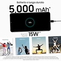 Samsung Galaxy A13 Android-Smartphone, 6,6 Zoll Infinity-V Display, Android 12, 4 GB RAM und 128 GB interner erweiterbarer² Speicher, Akku 5.000 mAh³, Schwarz – Ansicht 5
