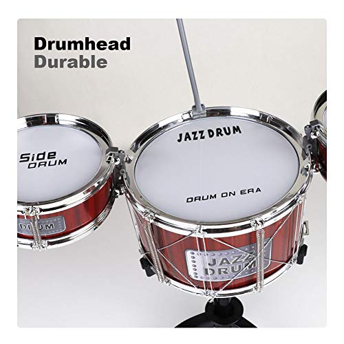 Ahomash Jazz Drum Sets Toy Drum Set For Kids 1 - 6 Years Old Beats Musical Toys Plastic Drum Kit With Cymbal & Drumsticks Kids Drum Set #TOP3