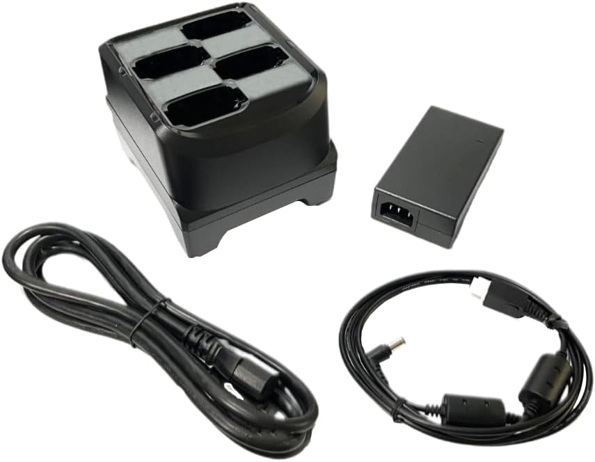 4-Slot Battery Charger for Zebra MC9300, MC9400 Android Barcode Scanners | Includes Power Supply | Charges BT-000370-00, BTRY-MC93-STN-01 + Alternates | Replaces SAC-MC93-4SCHG-01 (Renewed) - Image 2