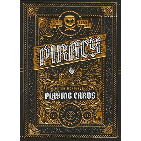 theory11 Piracy Premium Luxury Playing Cards, Poker Size Standard Index, Foil Playing Cards Cover
