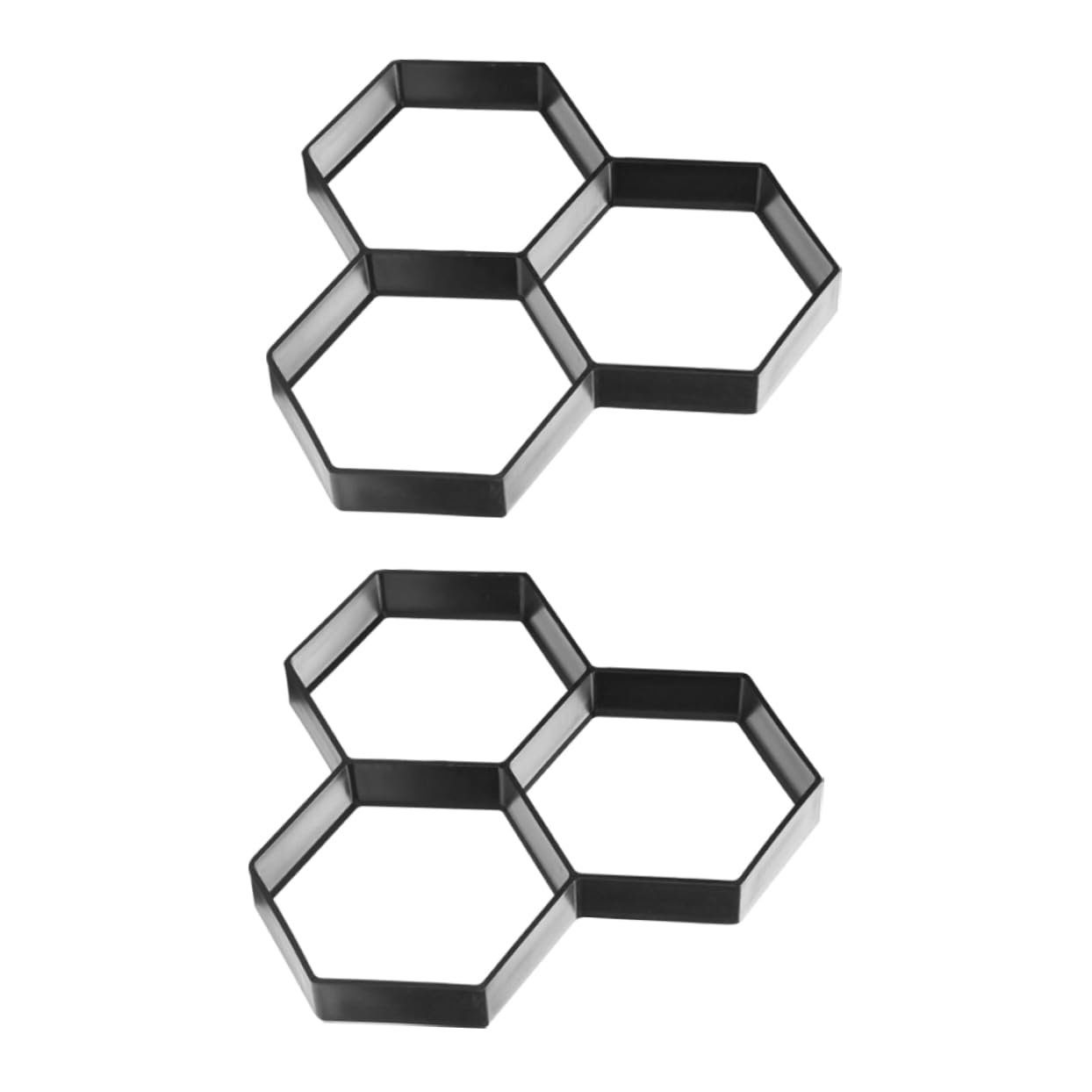 2piezas Moldes Hexagonales Para Pavimento De Cemento Molde De Baldosa De Plástico Para Suelo De Jardín De Bricolaje