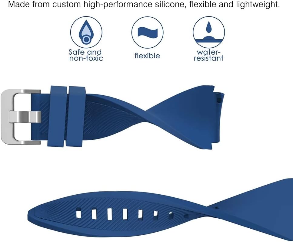 KOMI Compatible with Samsung Galaxy Watch 46mm Bands/Gear S3 Frontier Classic Watch Band, 22mm Soft Silicone Band Replacement Wrist Straps for Galaxy Watch 3 Bands 45mm