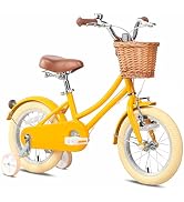 Amazon.co.jp: Glerc 14インチ女の子 子供用自転車 補助輪付き 可愛い