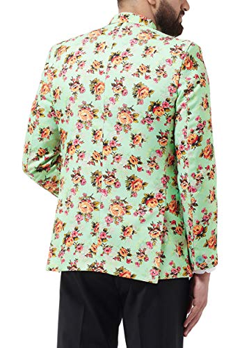 Image of SOJANYA (Since 1958 Men's Cotton Blend Printed Blazer