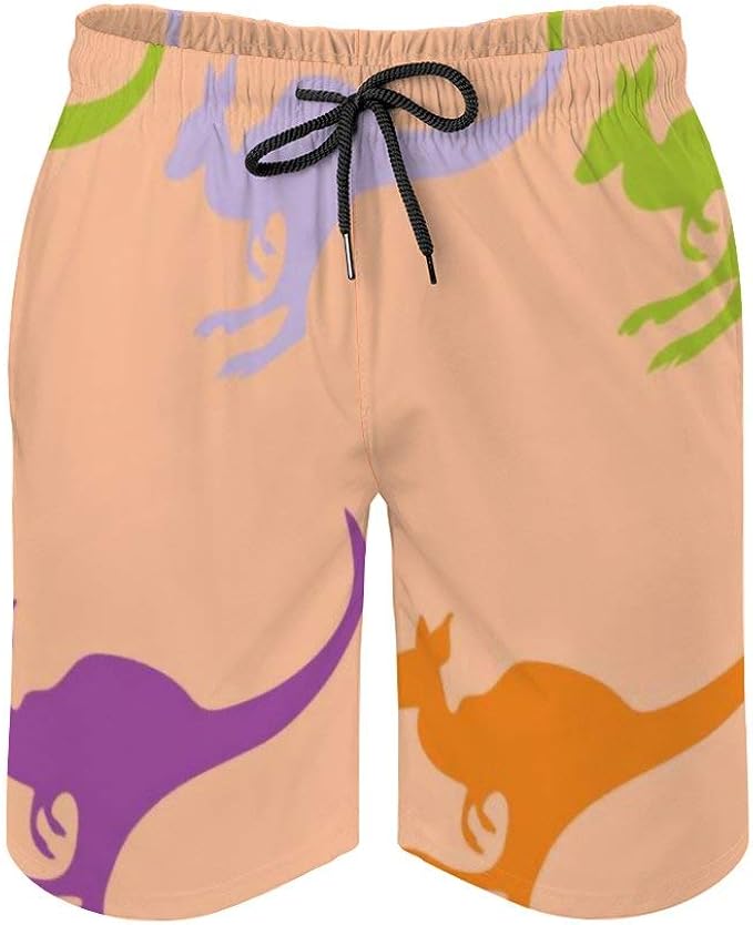 pattern swim trunks