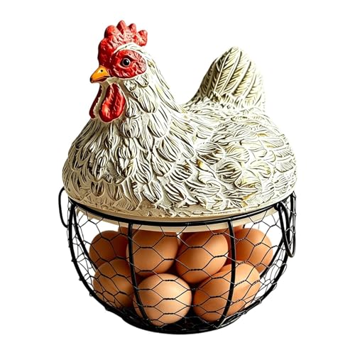 Cesta de huevos decorativa para bodas rústicas y eventos en el patio 2