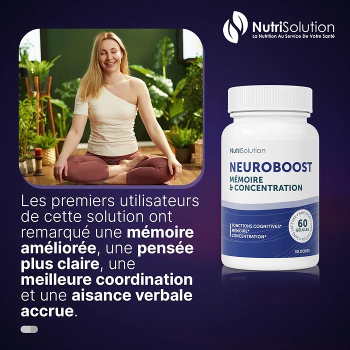 Boost Cognitif Neuro Boost d'Exception | Nutrisolution Énergie et Mémoire Végétalien