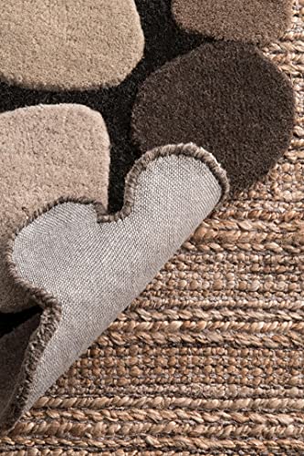 Nuloom Hand Tufted Pebbles Area Rug, 2' X 3', Natural #TOP6