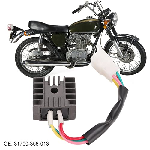 Aramox Regulador de tensão de retificador de motocicleta, retificador de tensão de motocicleta 31700