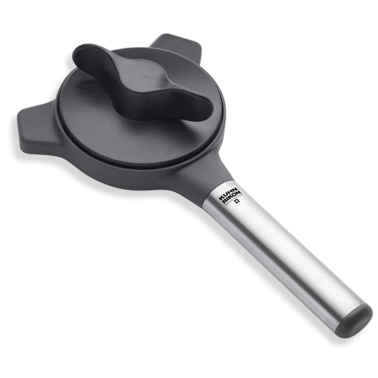 Kuhn Rikon Jar Opener, Manual Lid Remover with 3 Steel Grippers, Silver | Jar Opener for Arthritis Hands, Fits Lids 2.5 to 9cm, Long Lever Handle, 3 Steel Jaws, Manual Twist Knob, Weak Grip Support