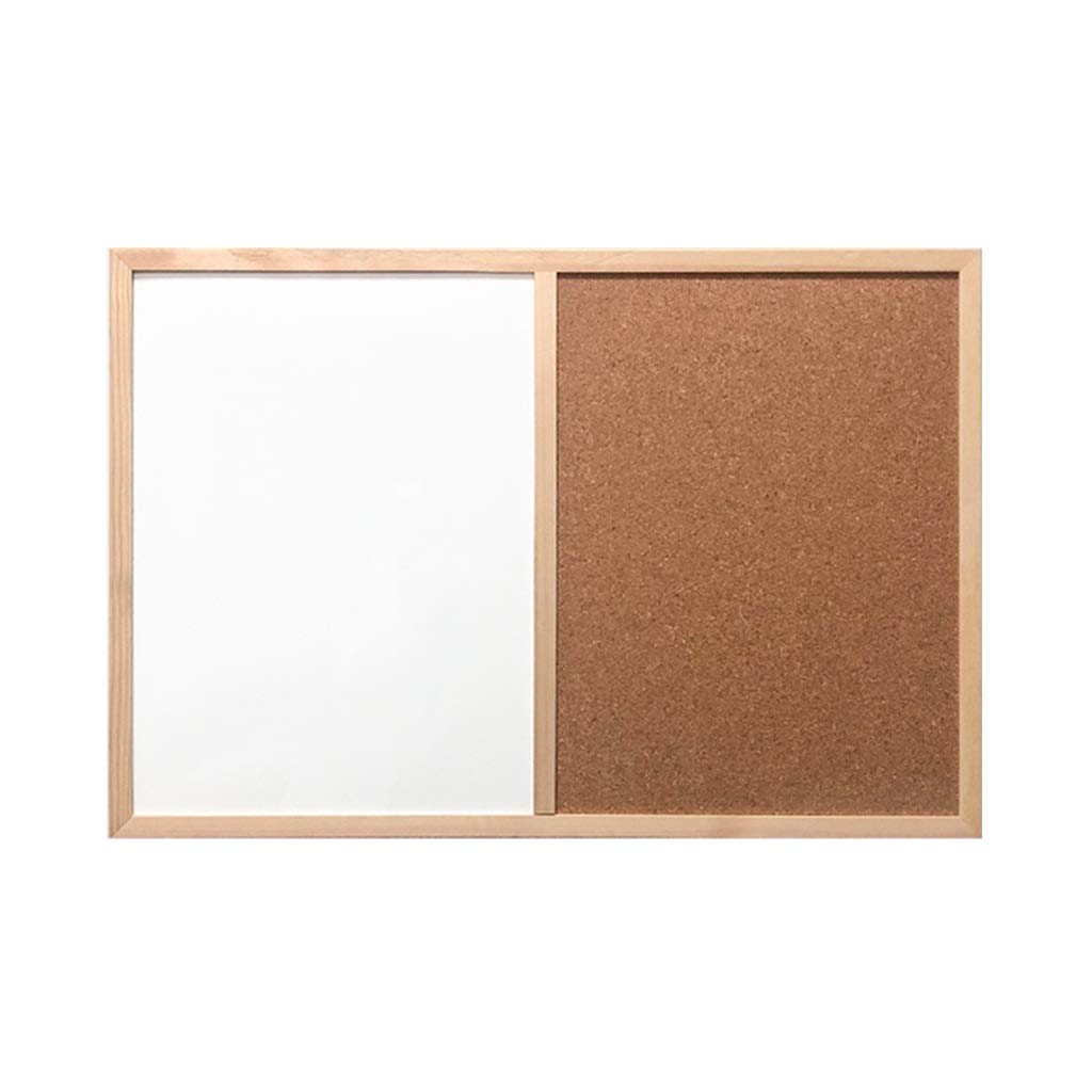 Pizarra Blanca, Tablero de Corcho, Tablero de exhibición Combinado, Tablero de Notas con Marco de Madera, Muy Adecuado para decoración de Oficina y hogar