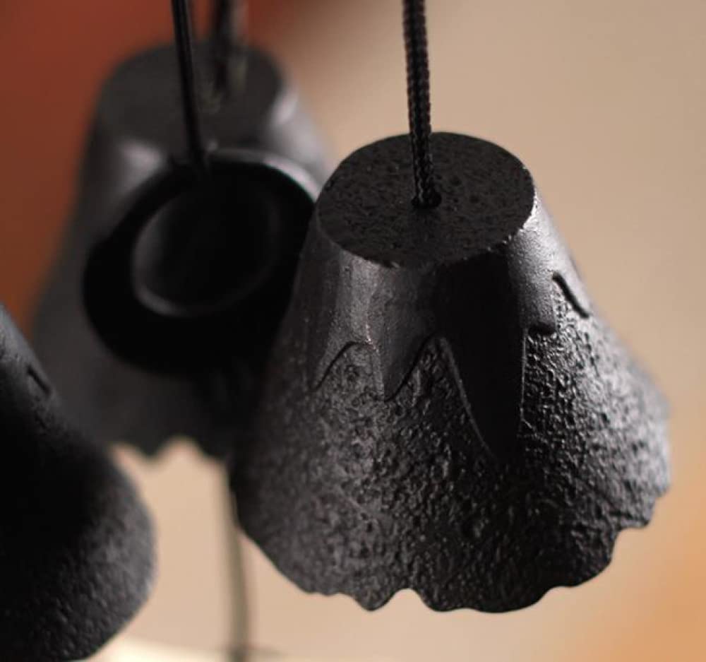 Campanelli a vento fatti a mano in ghisa scacciapensieri decorazione da giardino appeso campana a vento decorativa per esterni accordata rilassante melodia regalo all'aperto
