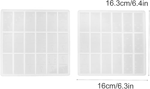 Miniatura 2 de Juego de moldes de resina Domino  Silicona hecha a mano para dominó personalizados  Crea piezas únicas con moldes de fundición de silicona  Espejo