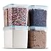 Komax Biokips Dry Food Storage Containers | (set of 6) Airtight Pantry Organization and Storage Containers | Baking Supplies, Flour, Sugar Canister Set | BPA-Free, Freezer, and Dishwasher Safe