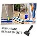 DECORNIJIA 2pcs Mop Handle Replacement Clip Heavy Duty Dust Mop Adapter Fit for Easy Attachment Compatible and Broom Clips