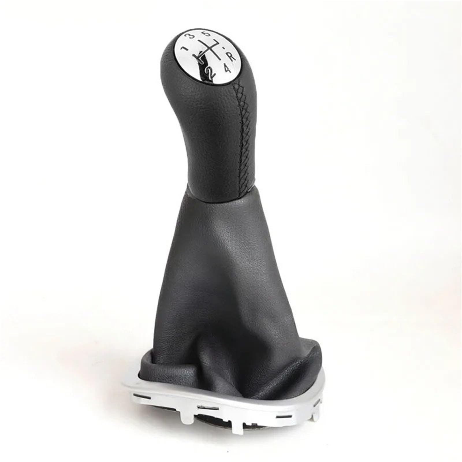 tusgt Knob Manual for Clio 3 III 5 Speed Leather Gear Shift Knob Stick Gaiter Compatible