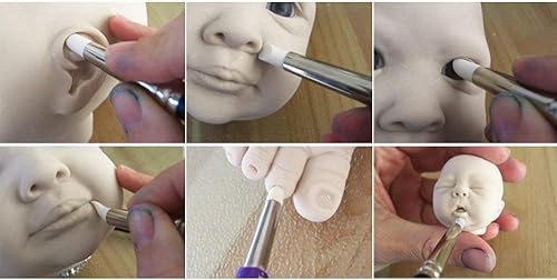 Miniatura 7 de COMIART 5pcs Flexible Arcilla Escultura Herramientas Silicona Color Shaper Cepillos Tamaño 0