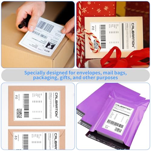 Rollo de etiquetas térmicas de 4 x 6 pulgadas con adhesivo permanente para envíos 4