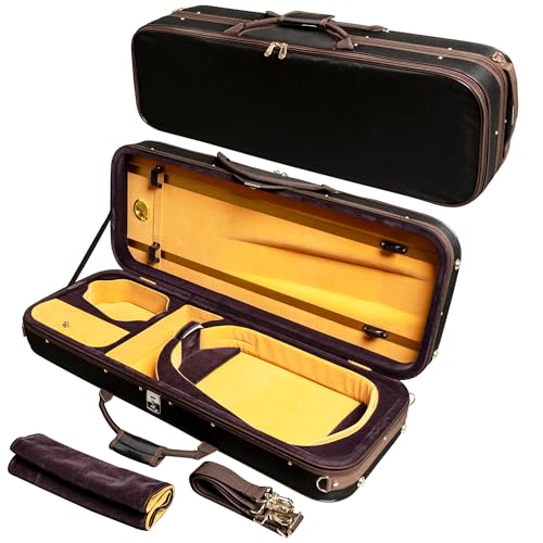 MI&VI AF-5003 Lightweight 4.5lb Hard Viola Travel Case With Reflective Safety Strips