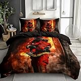 [Facile à nettoyer, Confortable et résistante :] Cette Parure de Lit à motif est lavable en machine, lavage à 40°, séchage rapide et tissu infroissable, le repassage est inutile. Garantie grand teint, ne pas blanchir