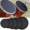 10pcs Drum Mute Silencer Kit Drumming Practice Pad 5 mm Rubber Foam Set Drum Mute Pads Black, 12-22” Drum Mute 8-11” Cymbal Mute with Bass Drum Mute Booster & Snare Drum Pad #2