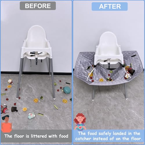 Image of Food Catcher Compatible with IKEA Antilop High Chair, Baby & Toddler Feeding Essentials, Under High Chair Accessory, Highchair Not Included
