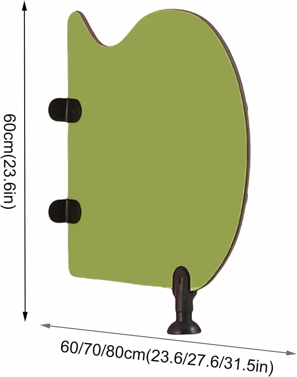 Kindergarten Urinal Privacy Partition, Colorful 60cm Wall-Mounted Screen for Childrens Toilet, Safe Durable for Schools/Public Spaces (Yellow)(Yellow,60cm/23.6in)