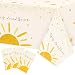 G1ngtar 3Pcs BohoÂ SunÂ First BirthdayÂ PartyÂ Tablecloths Hippie Sunshine Disposable Plastic Waterproof Rectangular Table Covers First Trip Around The Sun Party Decorations Baby Shower Supplies