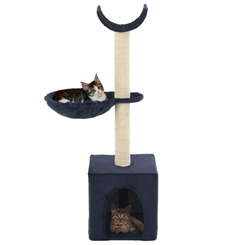 Rascador para Gatos con Poste de sisal, ShGaxin Arbol para Gatos, Gatos Accesorios, Arranhador para Gatos, Arbol Rascador Gatos, 105 cm Azul