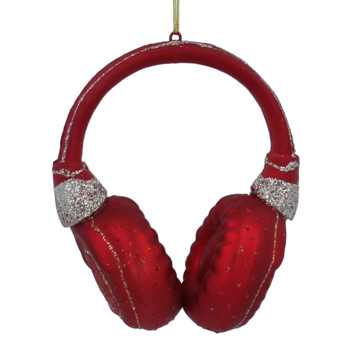 Gisela Graham Glass Headphones Tree Decoration