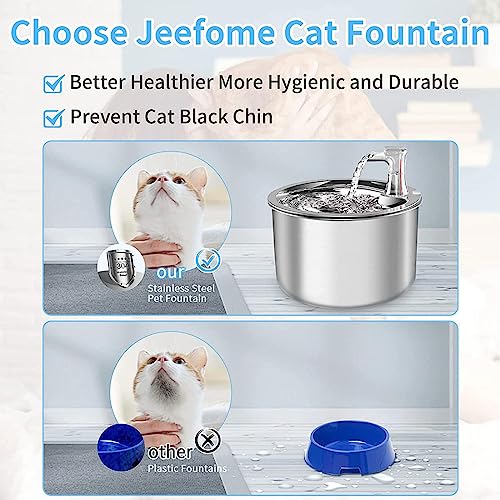 Fuente de agua para gato acero inoxidable 2L con sensor y calentador miniatura 2