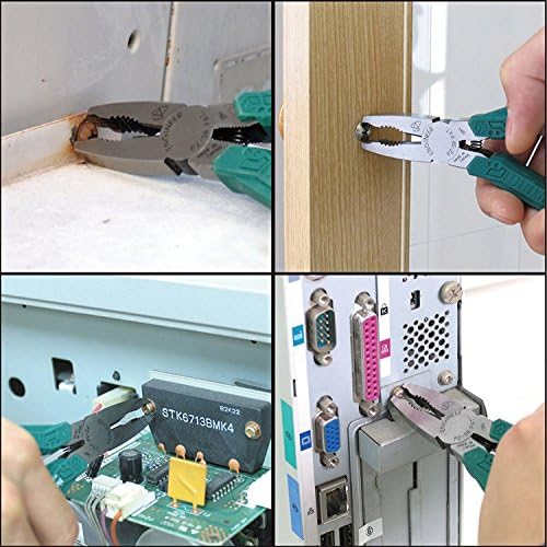 screw removal / extractor gripping pliers (combi style) , with unique non-slip jaws for quickly extracting damaged / stuck screws. ENGINEER pz-58 GT neji-saurus (green grips)
