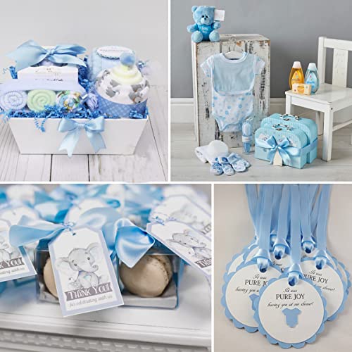 Light Blue Satin Ribbon 3/8 Inch X 25 Yards, Solid Color Polyester Fabric Ribbon For Gift Wrapping, Craft, Bows Making, Wreaths, Bouquets, Sewing Projects, Baby Showers And Wedding Party Decoration #TOP3