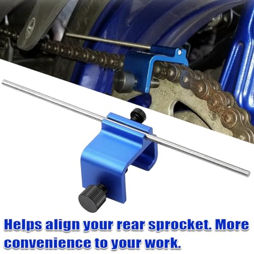 Image of Bittwee Motorcycle Chain Alignment Tool, 08-0048 Quick Accurate Professional Alignment Tool Chain Maintenance Repair Parts Bagged, Universal for Motor Scooter Sprocket Sport Dirt Bike ATV