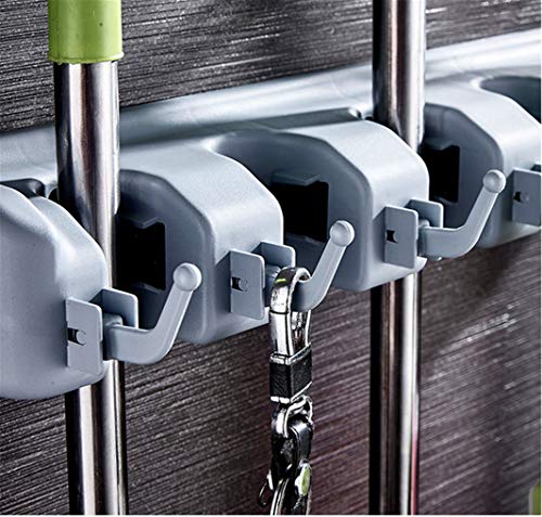 KK5 Suporte de vassoura e organizador de ferramentas de jardim, alças para ancinho ou esfregão, orga